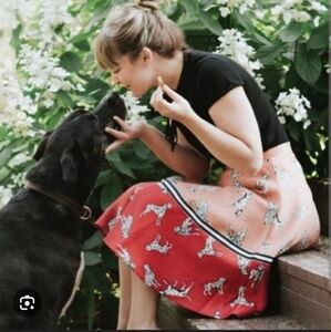 Hutch Dalmatian print A-Line Skirt